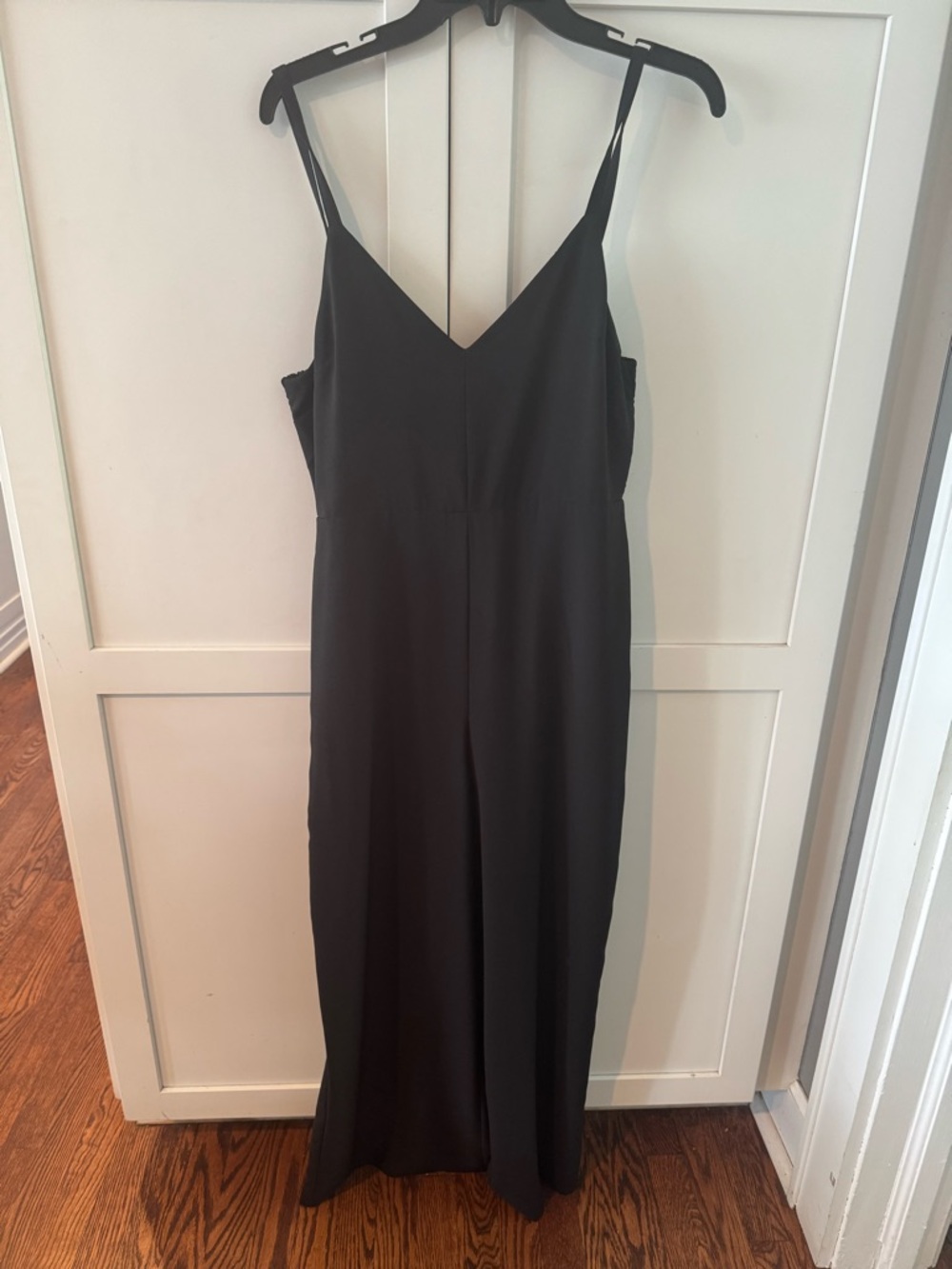 Madewell Black V-Neck Spaghetti Strap Jumpsuit